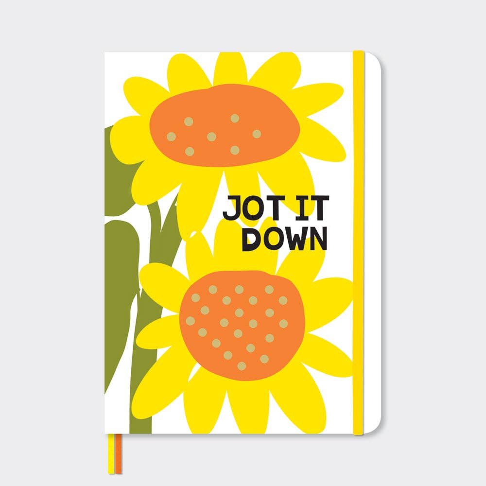 A5 Notebook - Jot It Down/Sunflowers