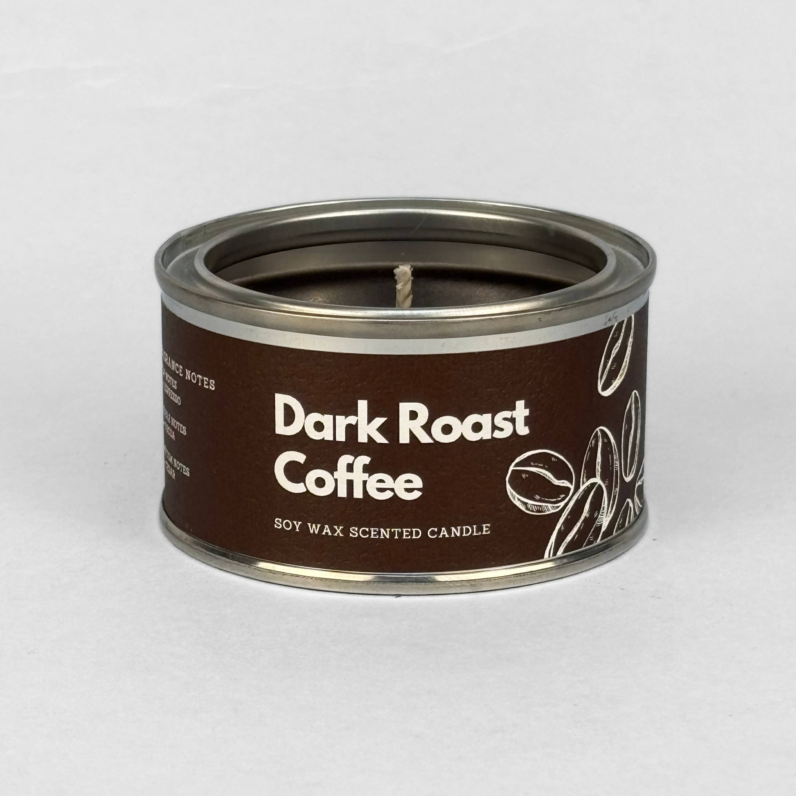 Dark Roast Coffee Paint Tin Candle | Scent Palette