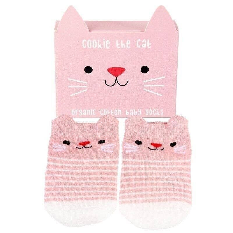 Pair of Baby Socks - Cookie The Cat