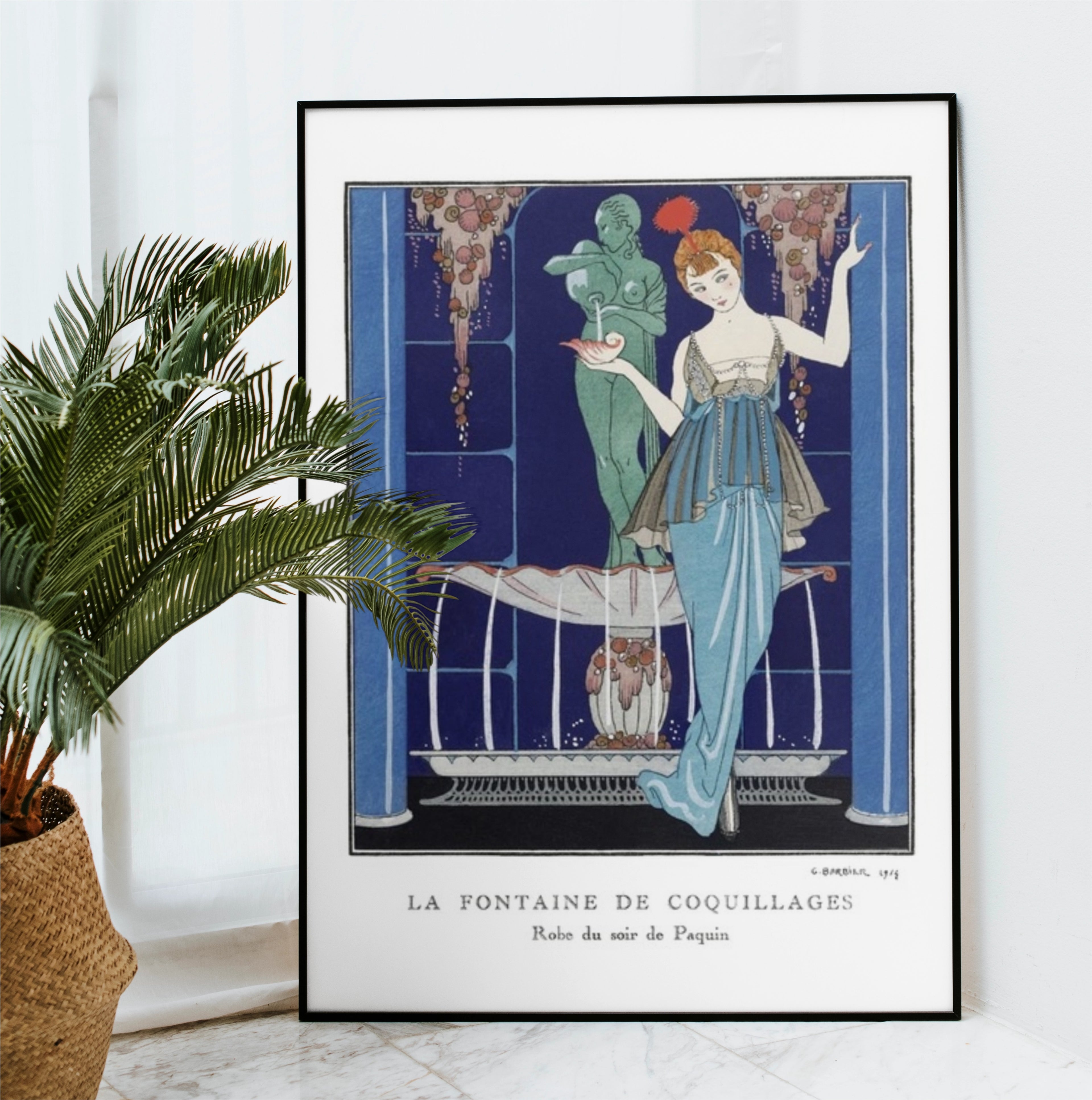 la fontaine print - 1920's wall art