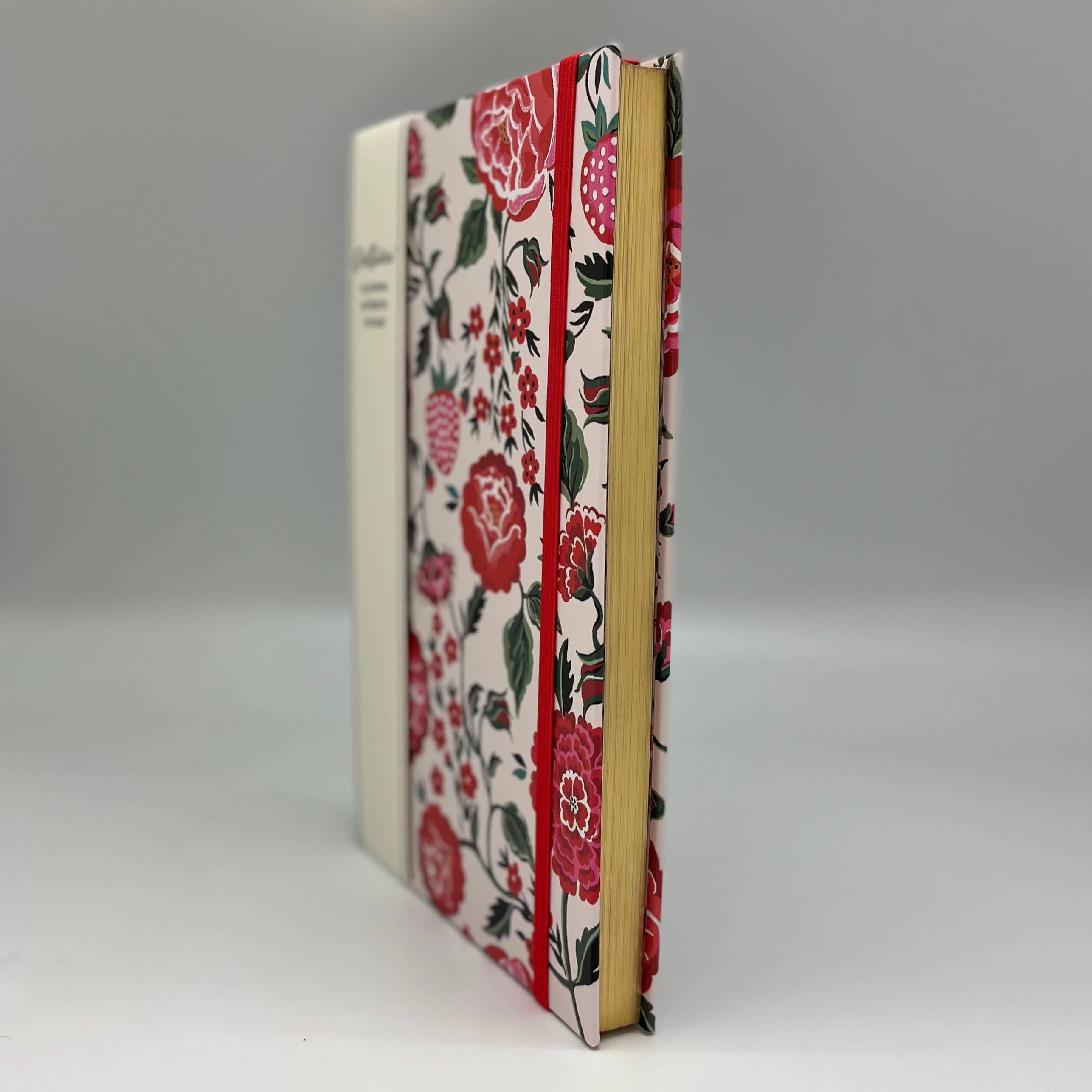 Pretty floral notebook with red flowers