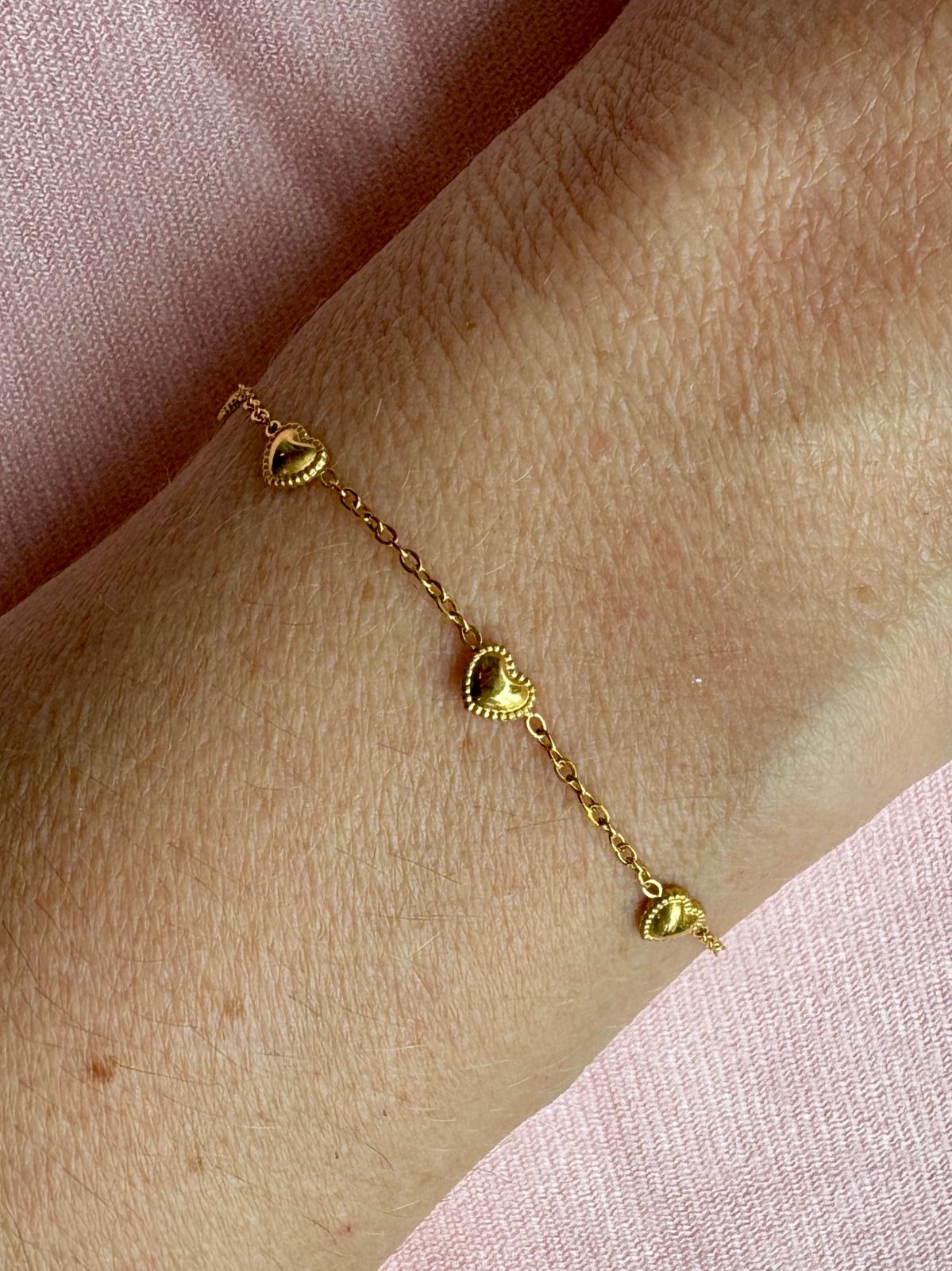 Spaced Heart Bracelet