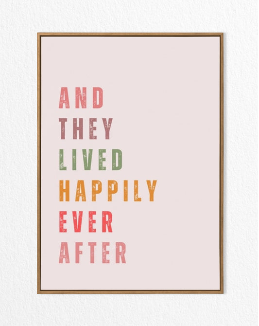 wedding gift - happily ever after - print gift