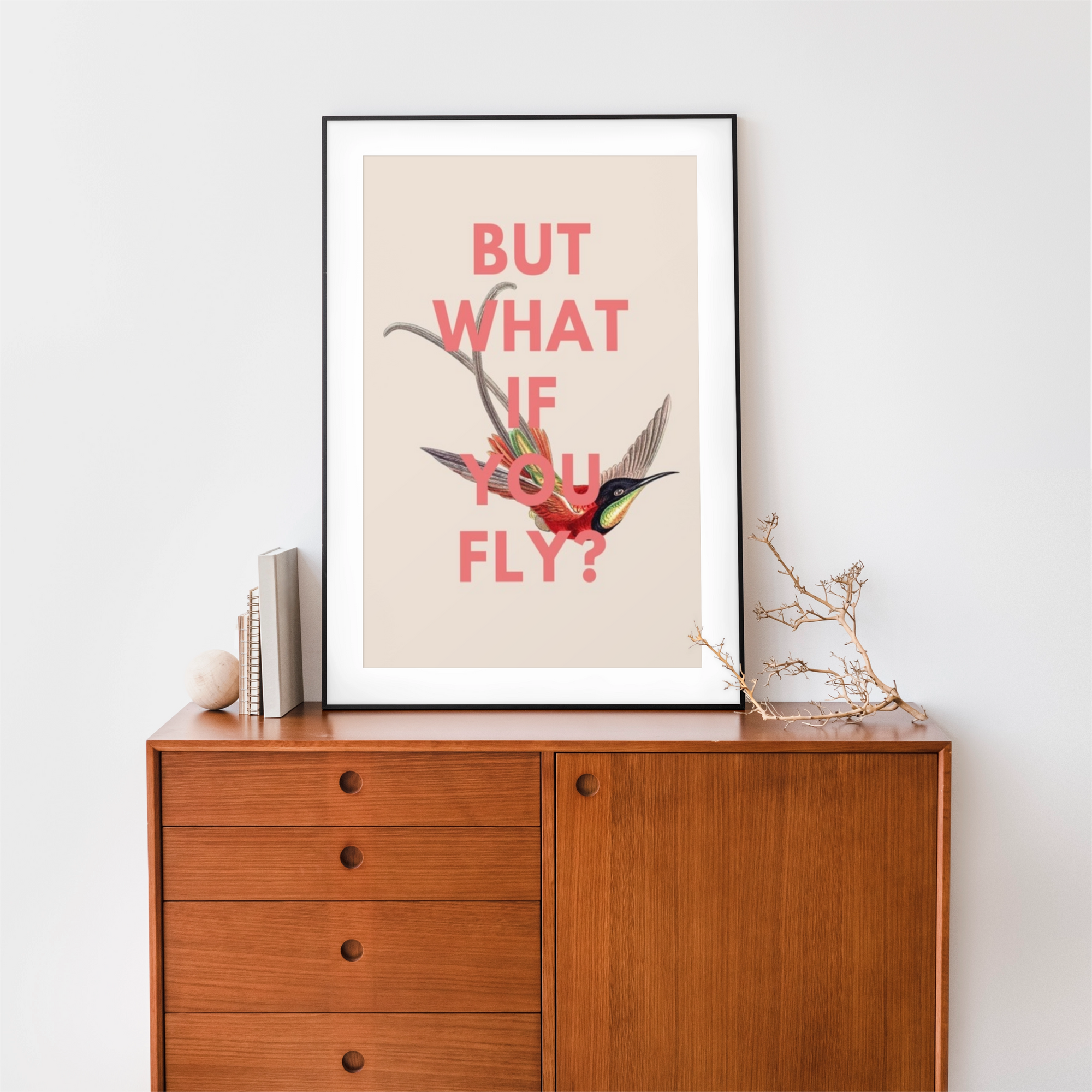 hummingbird print - but what if you fly