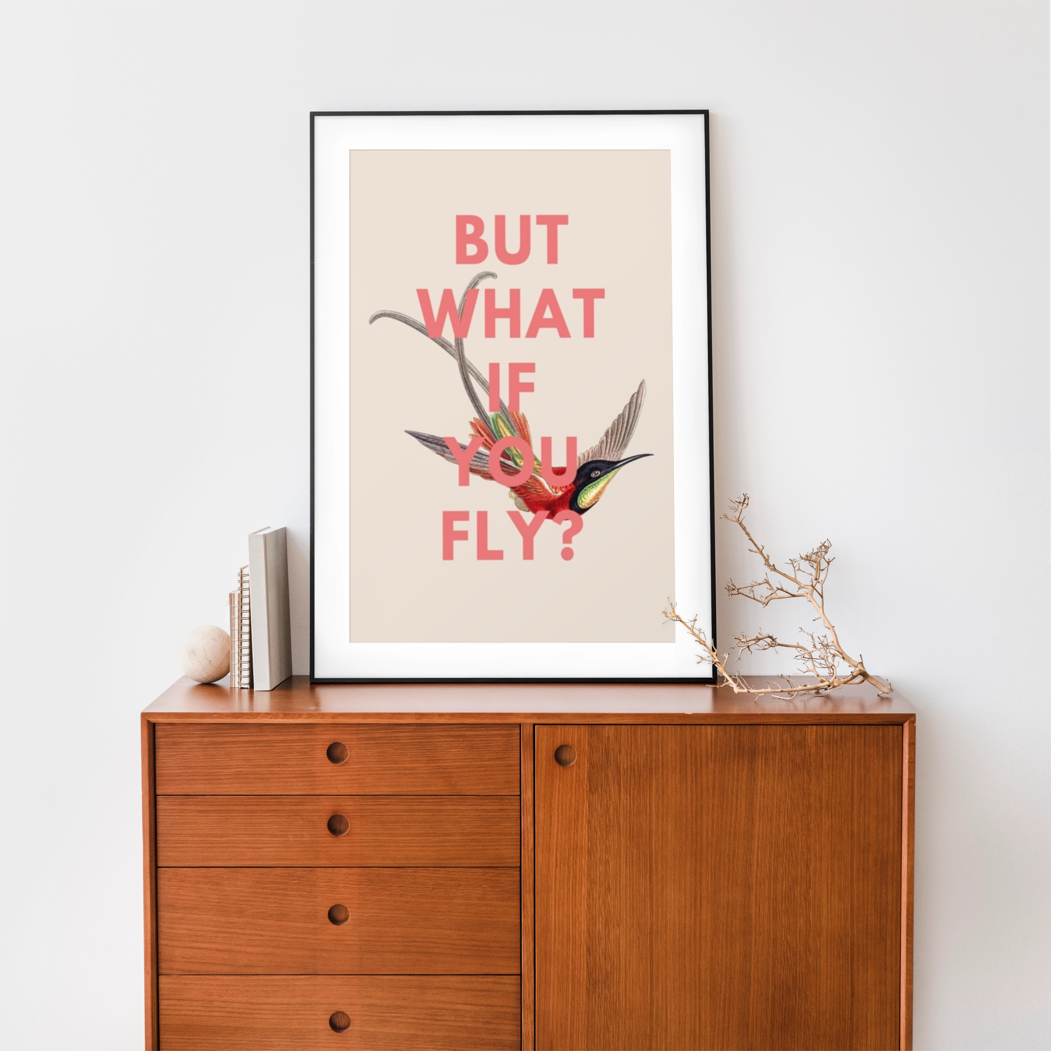 hummingbird print - but what if you fly