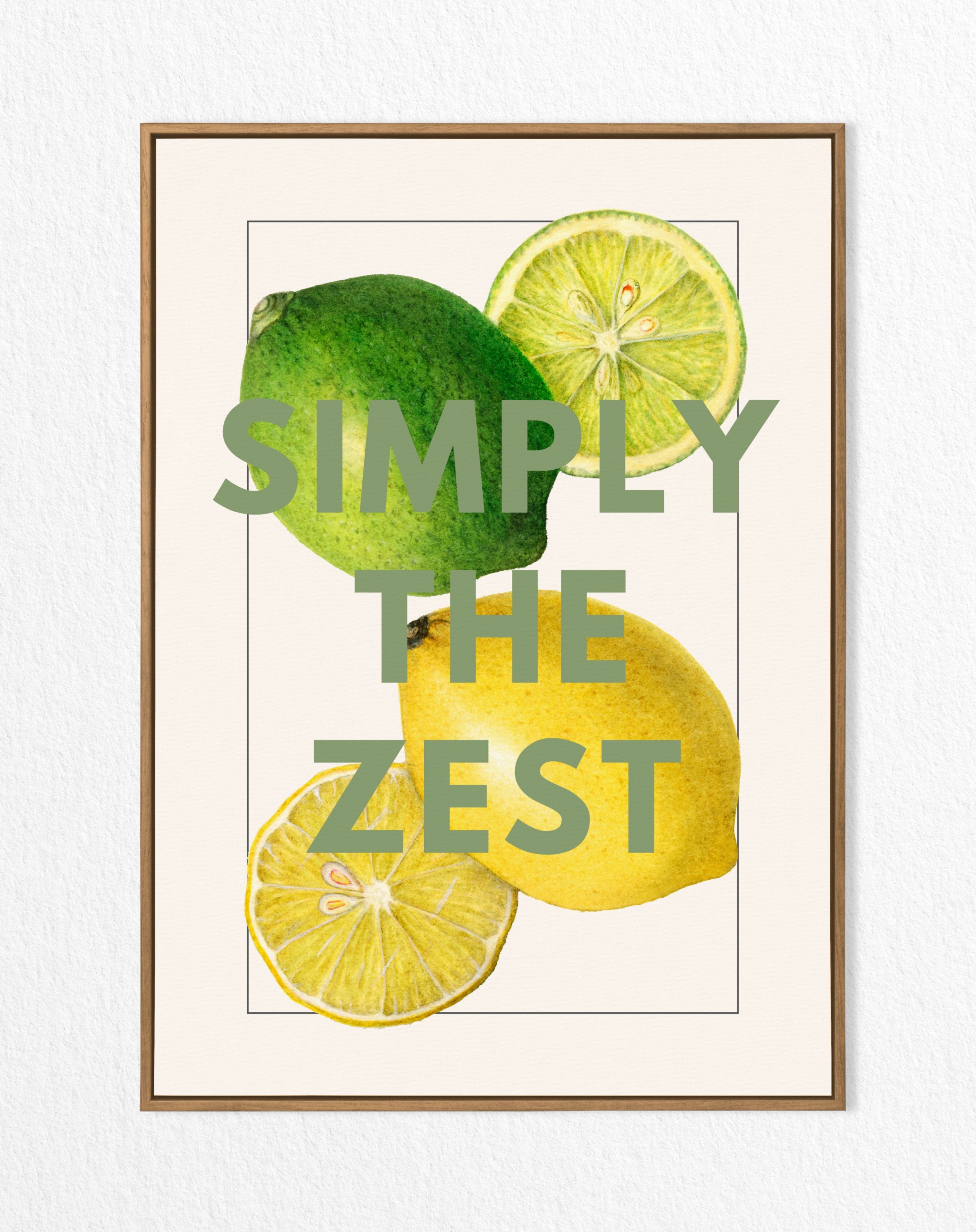 Simply the Zest – Vintage Lemon & Lime Illustration with Bold Typography