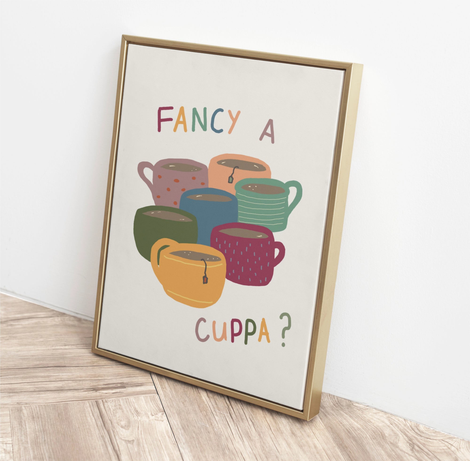 Fancy a Cuppa? Hand Drawn Tea Print