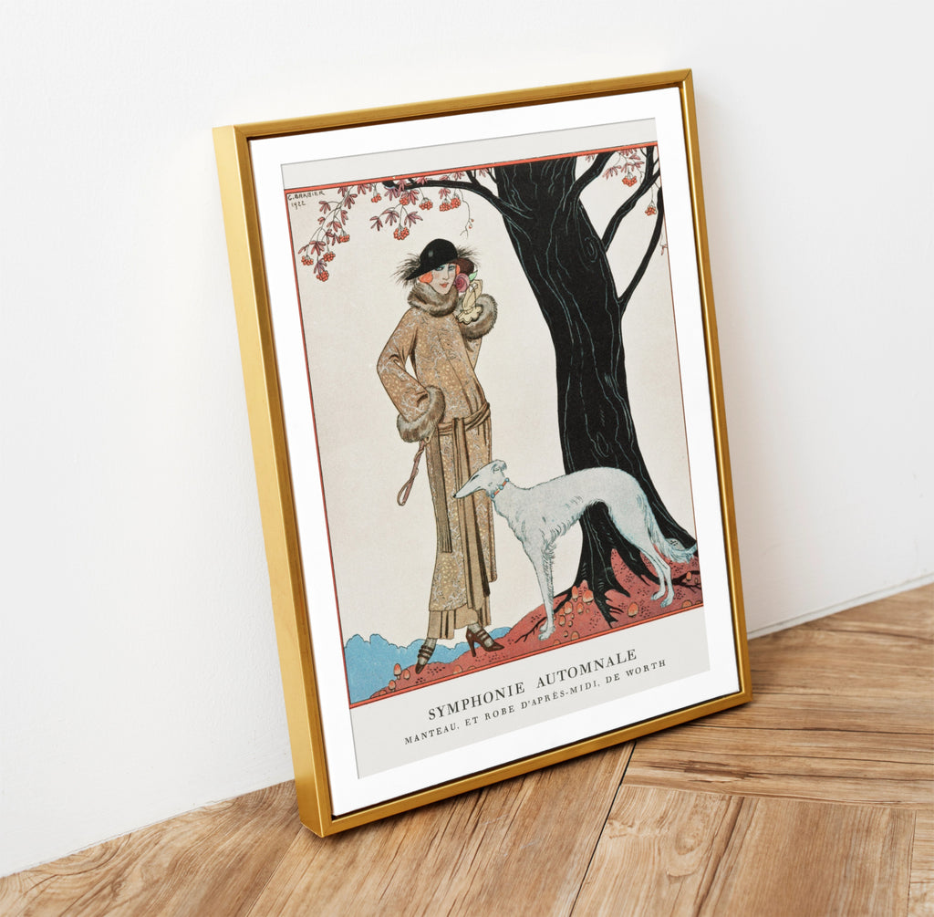 Vintage Print Autumn Symphony