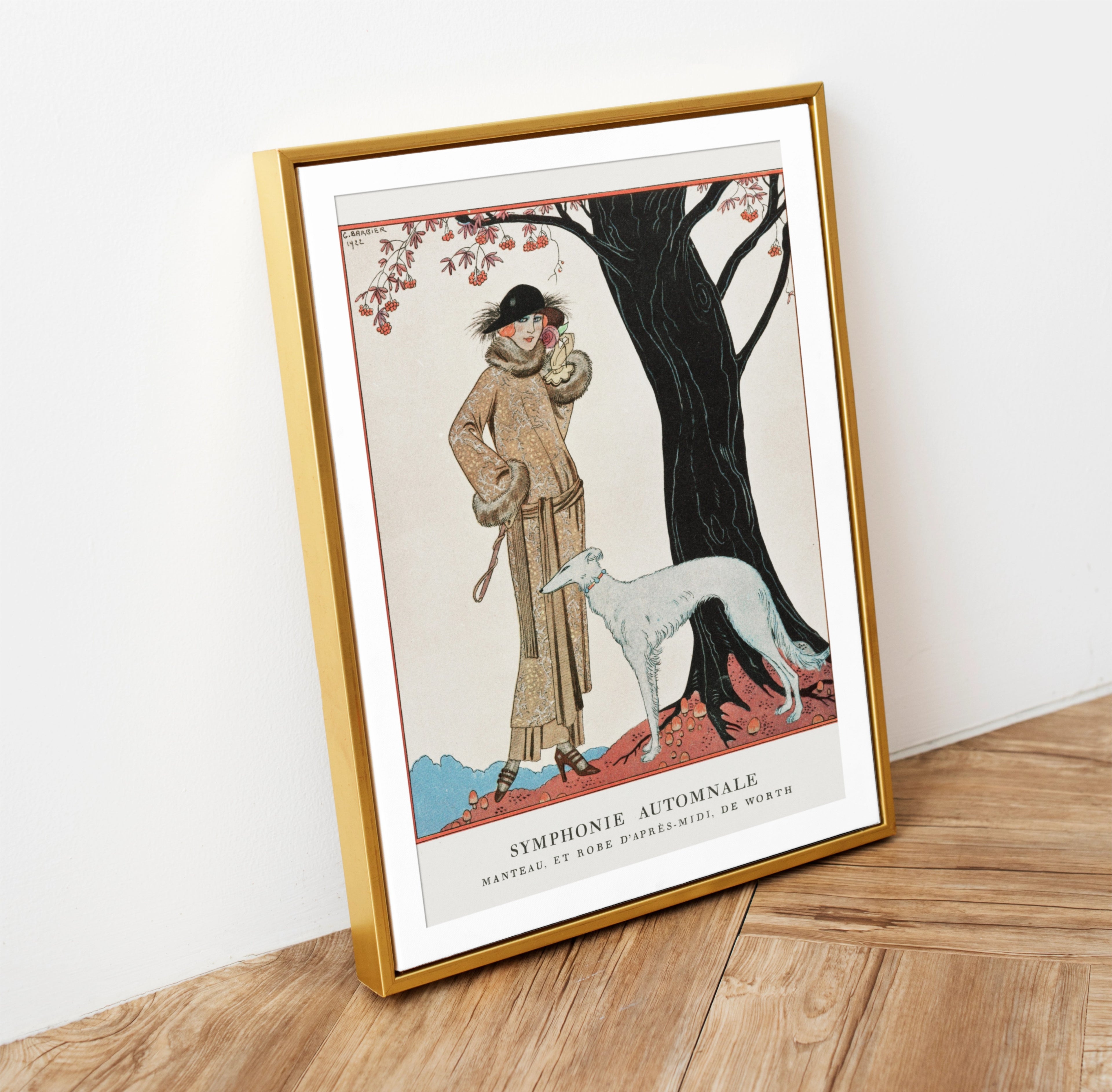 Vintage Print Autumn Symphony