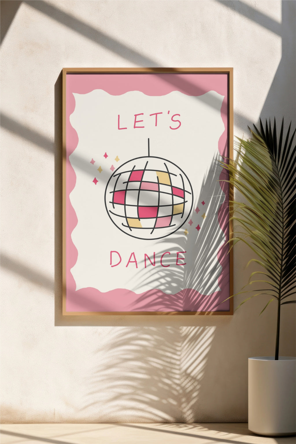 Let's Dance Disco Ball Print