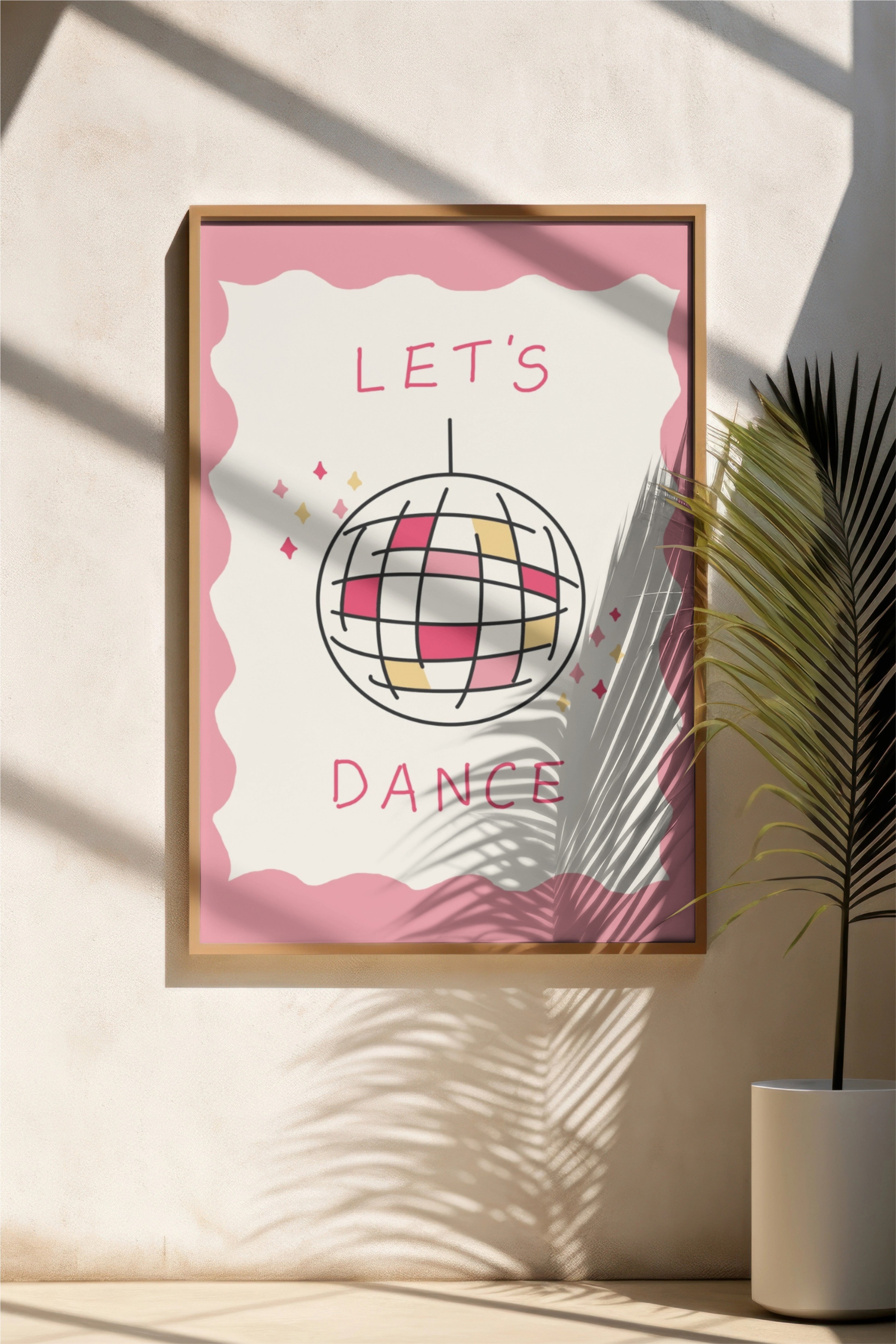 Let's Dance Disco Ball Print