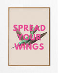 'Spread Your Wings' Vintage Hummingbird Illustration Print