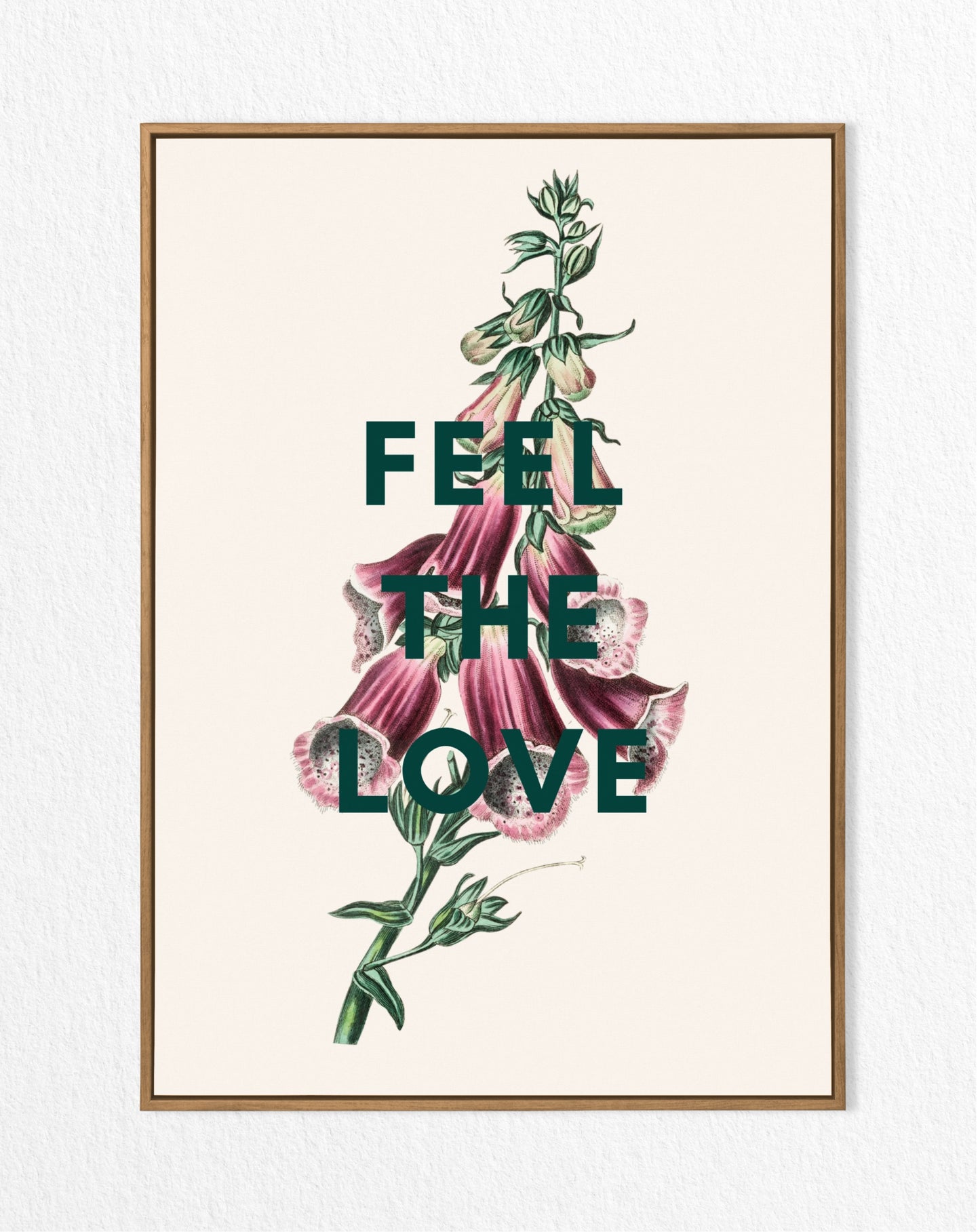 'Feel the Love' Vintage Floral Print