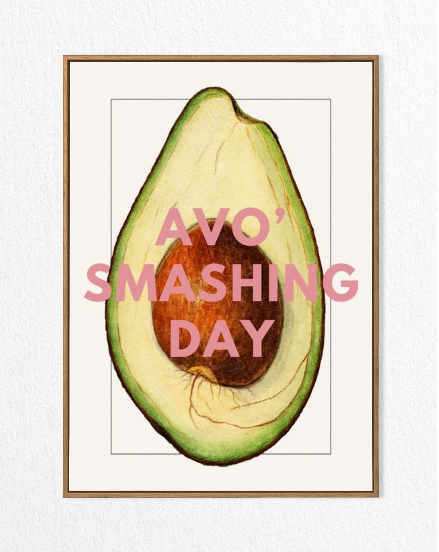 'Avo Smashing Day' Vintage Avocado Illustration Print