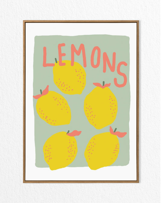 Hand Drawn Lemon Print