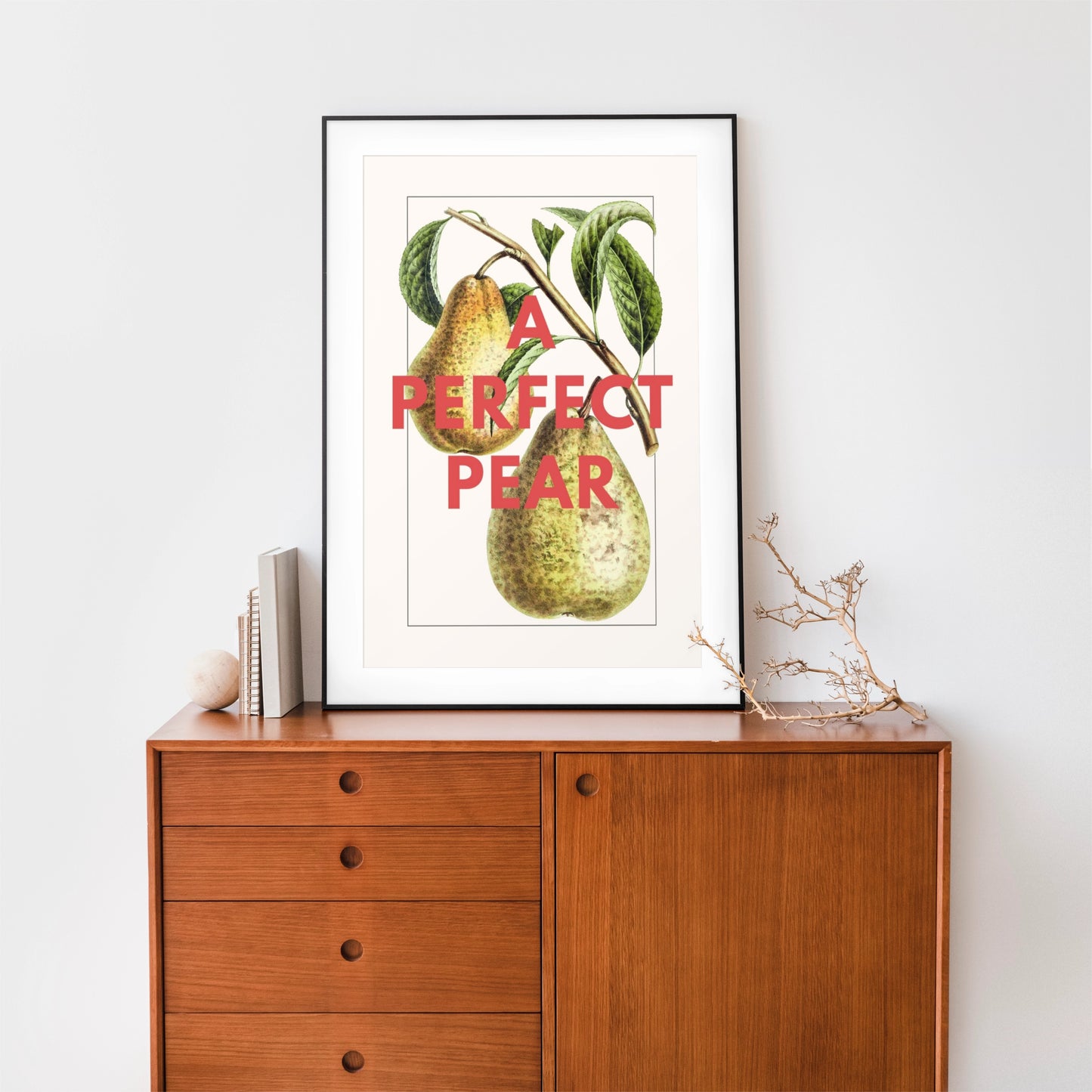 'A Perfect Pear' Vintage Pear Print