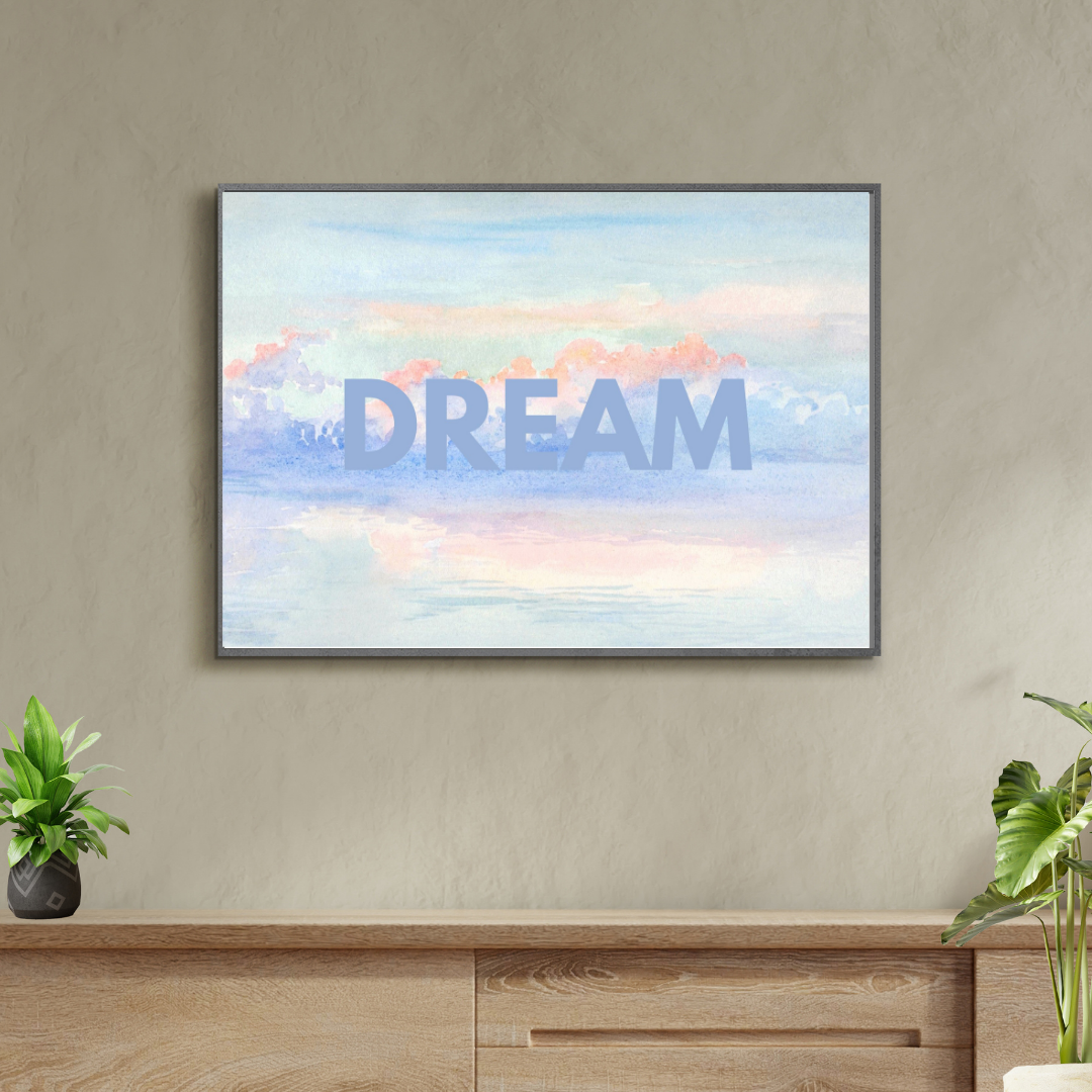 dream wall art - cloudy dreamy print