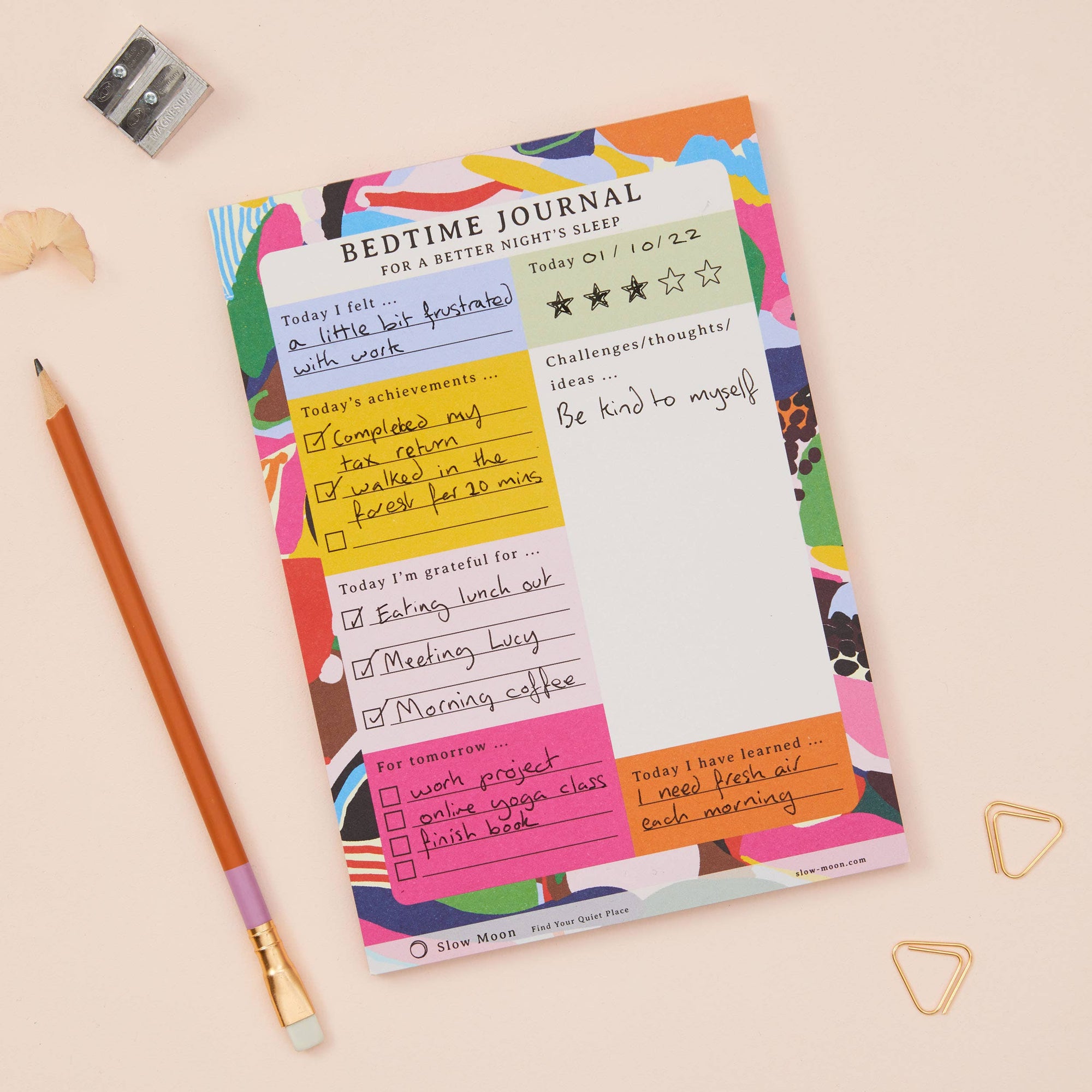 Bedtime Journal - for a better night's sleep - A5