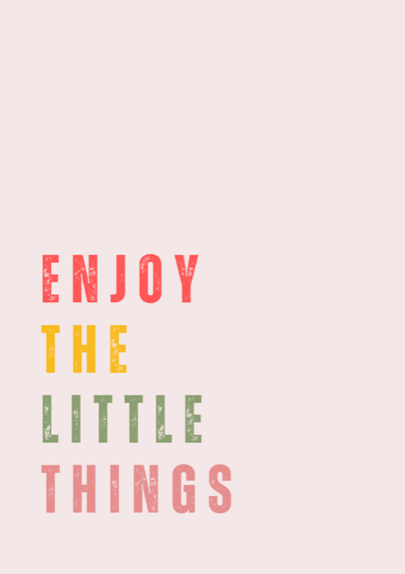 Enjoy the Little Things Giclee Print