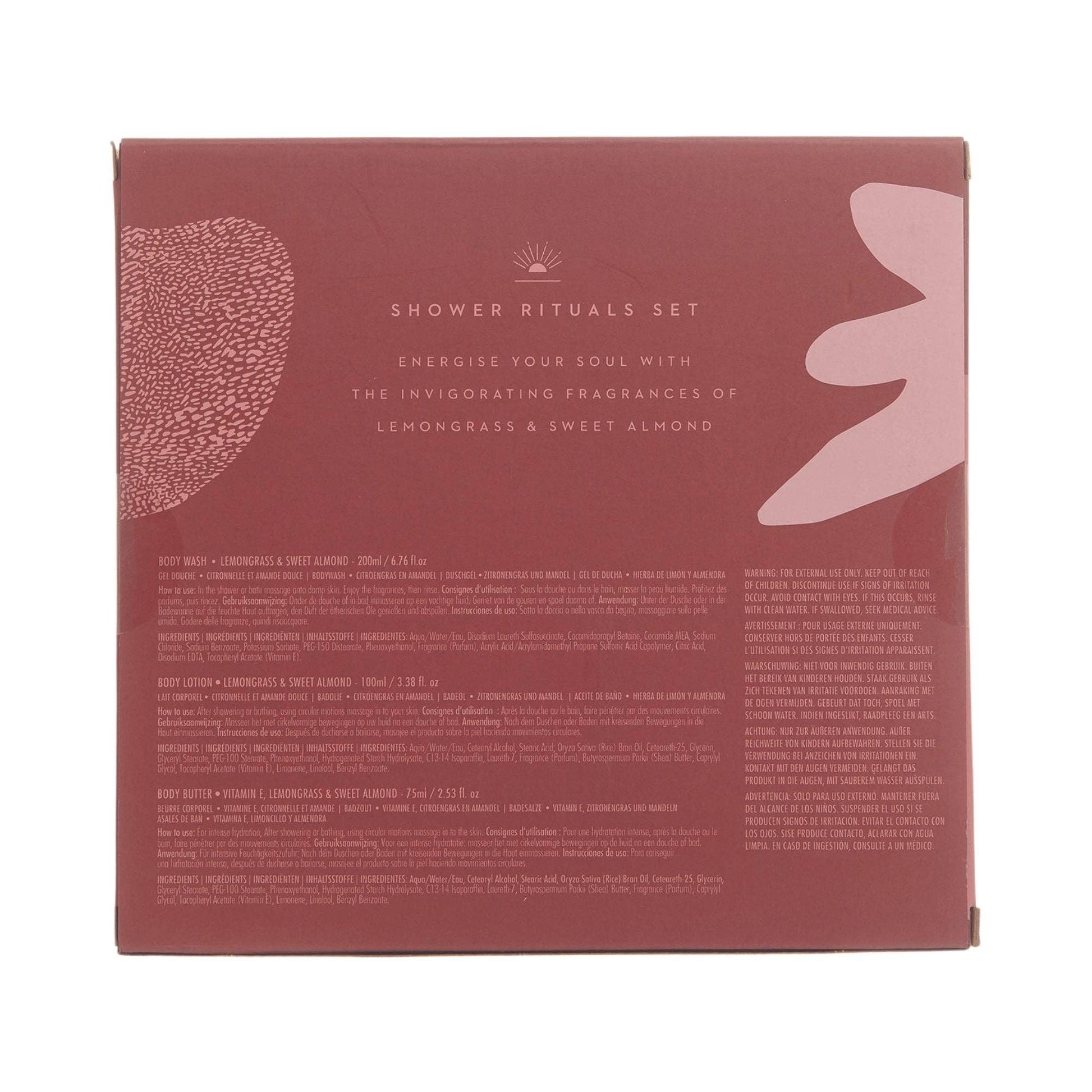 Shower Rituals Set - Lemongrass & Sweet Almond