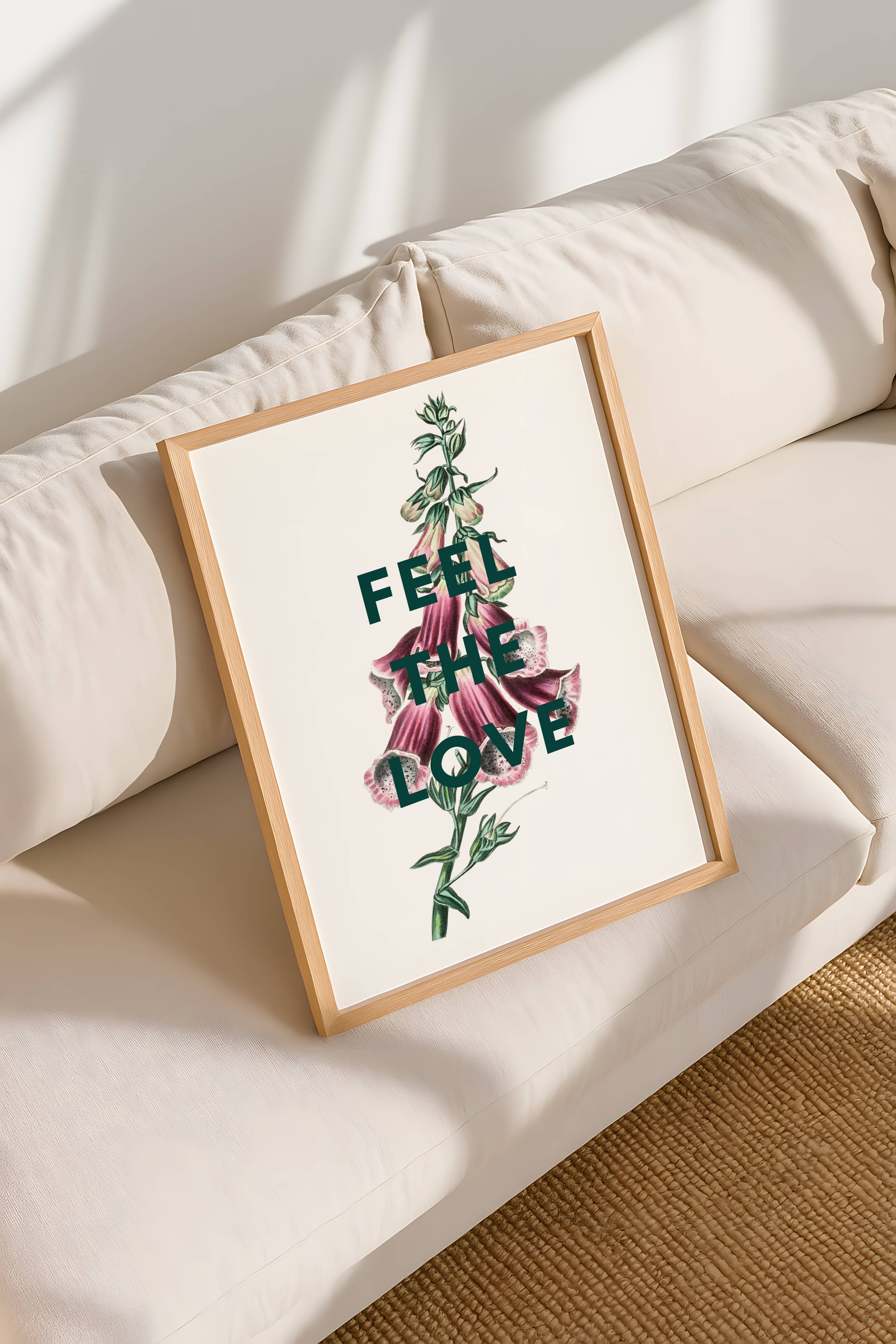 Feel the Love Vintage Flower Print