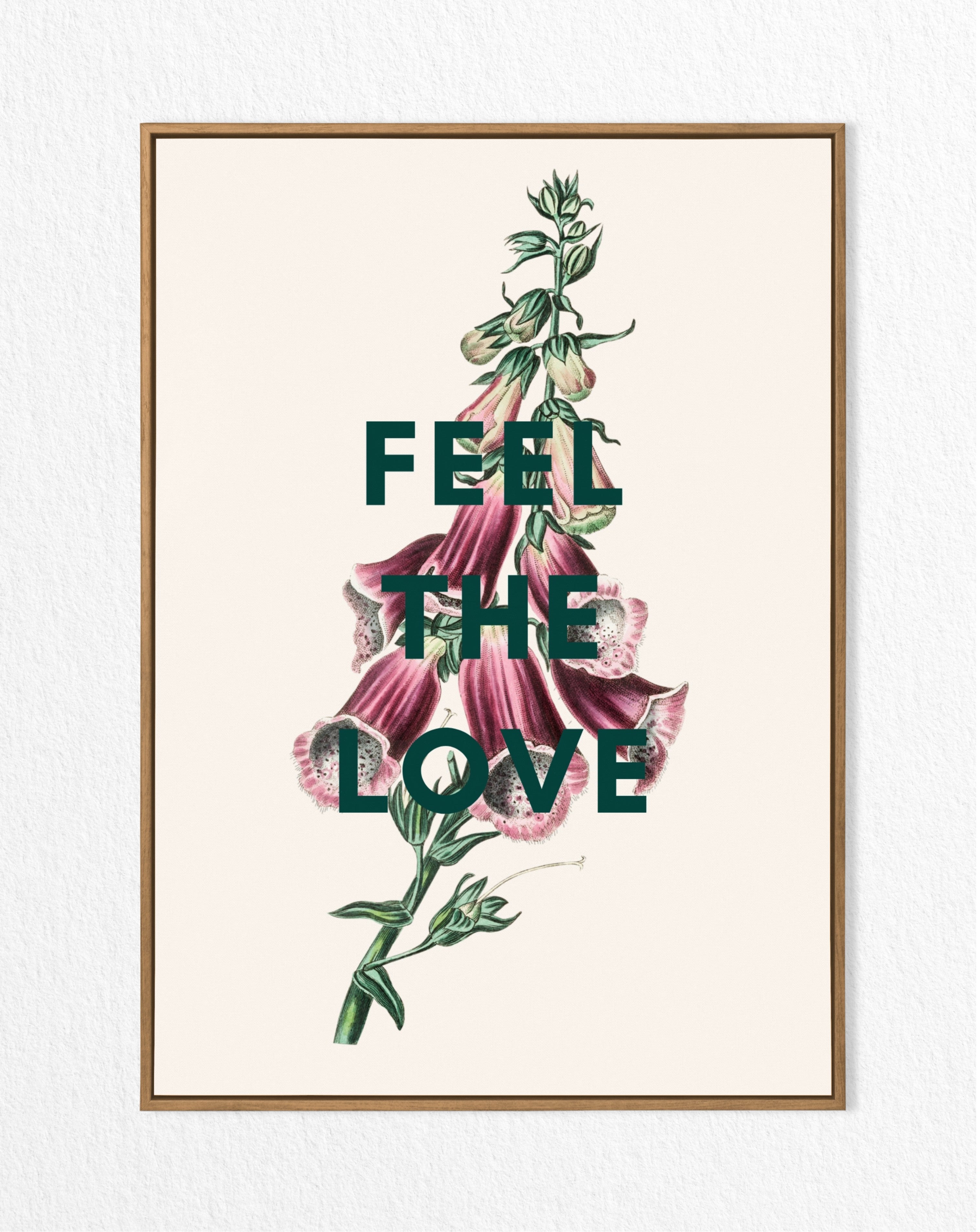 floral print - foxgloves print - vintage flowers