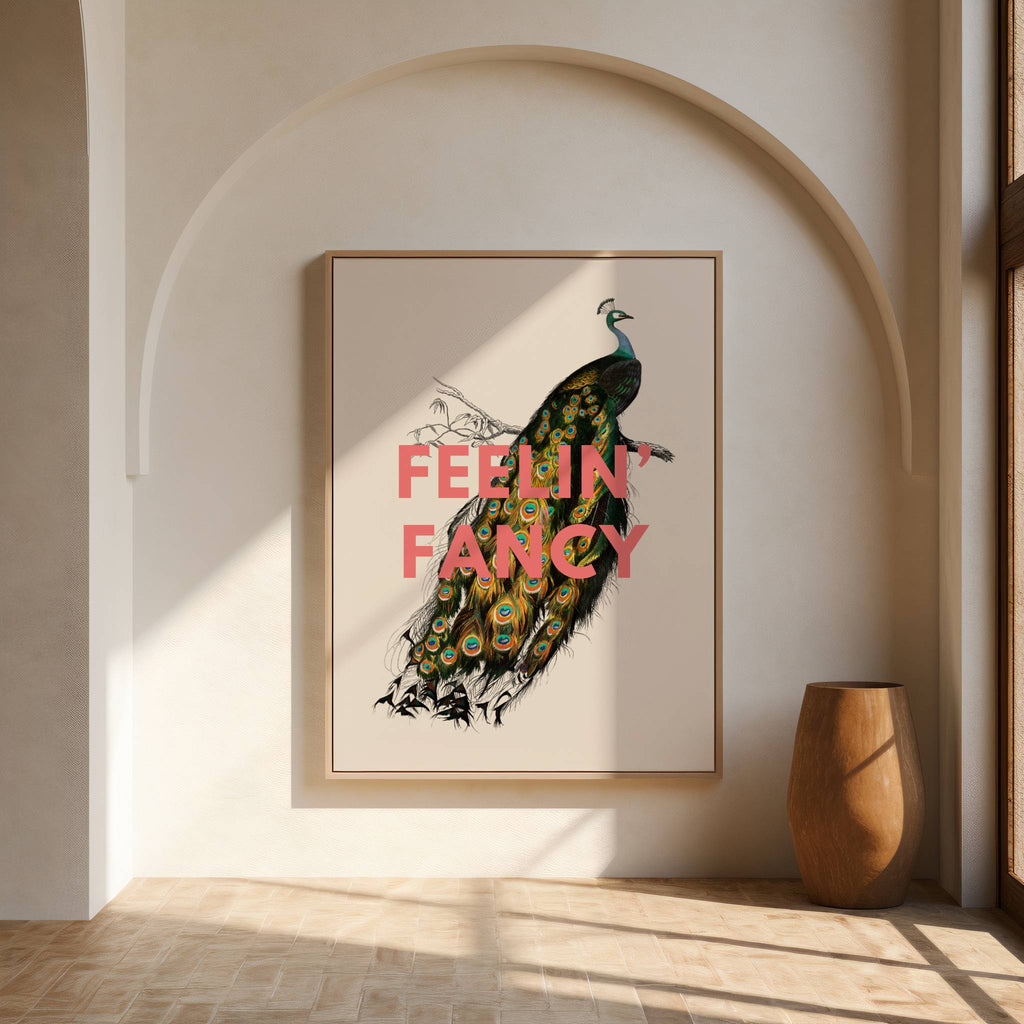 'Feelin' Fancy' Vintage Peacock Print