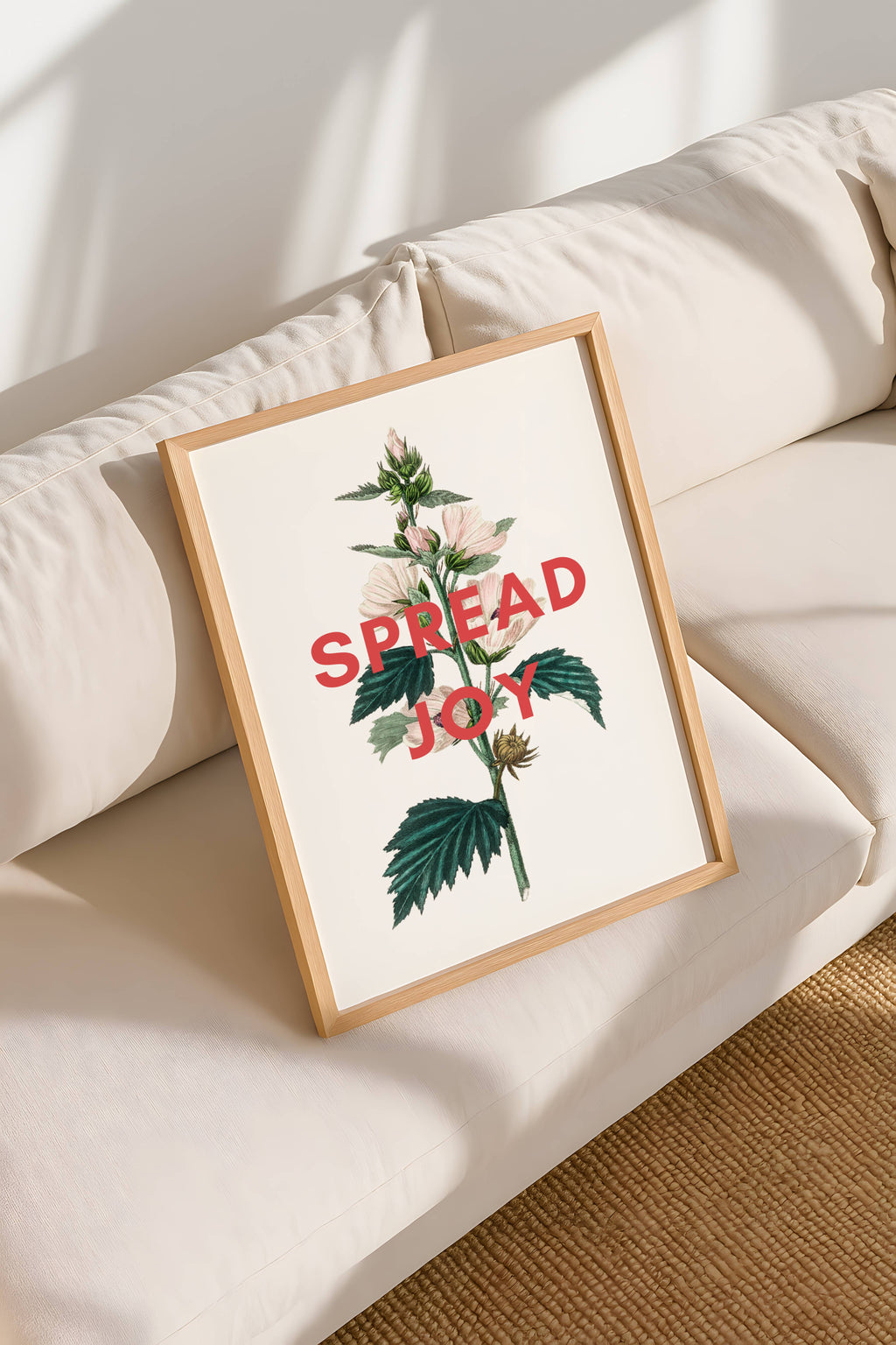 'Spread Joy' Vintage Flower Print