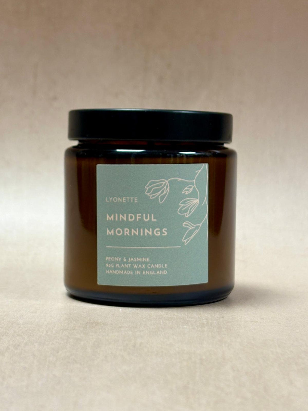 Peony and Jasmine "Mindful Mornings" Plant Wax Candle
