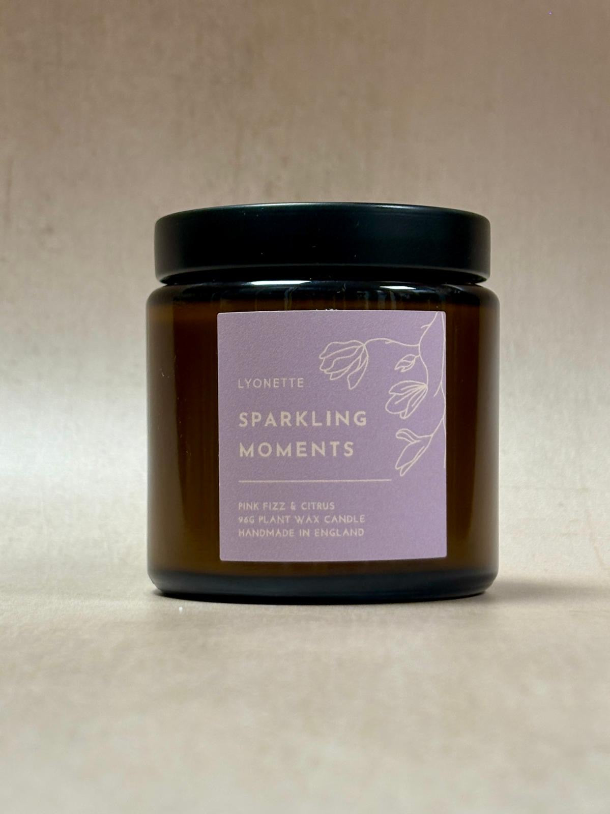 Pink Fizz and Grapefruit "Sparkling Moments" Plant Wax Candle