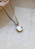 White Square Pendant