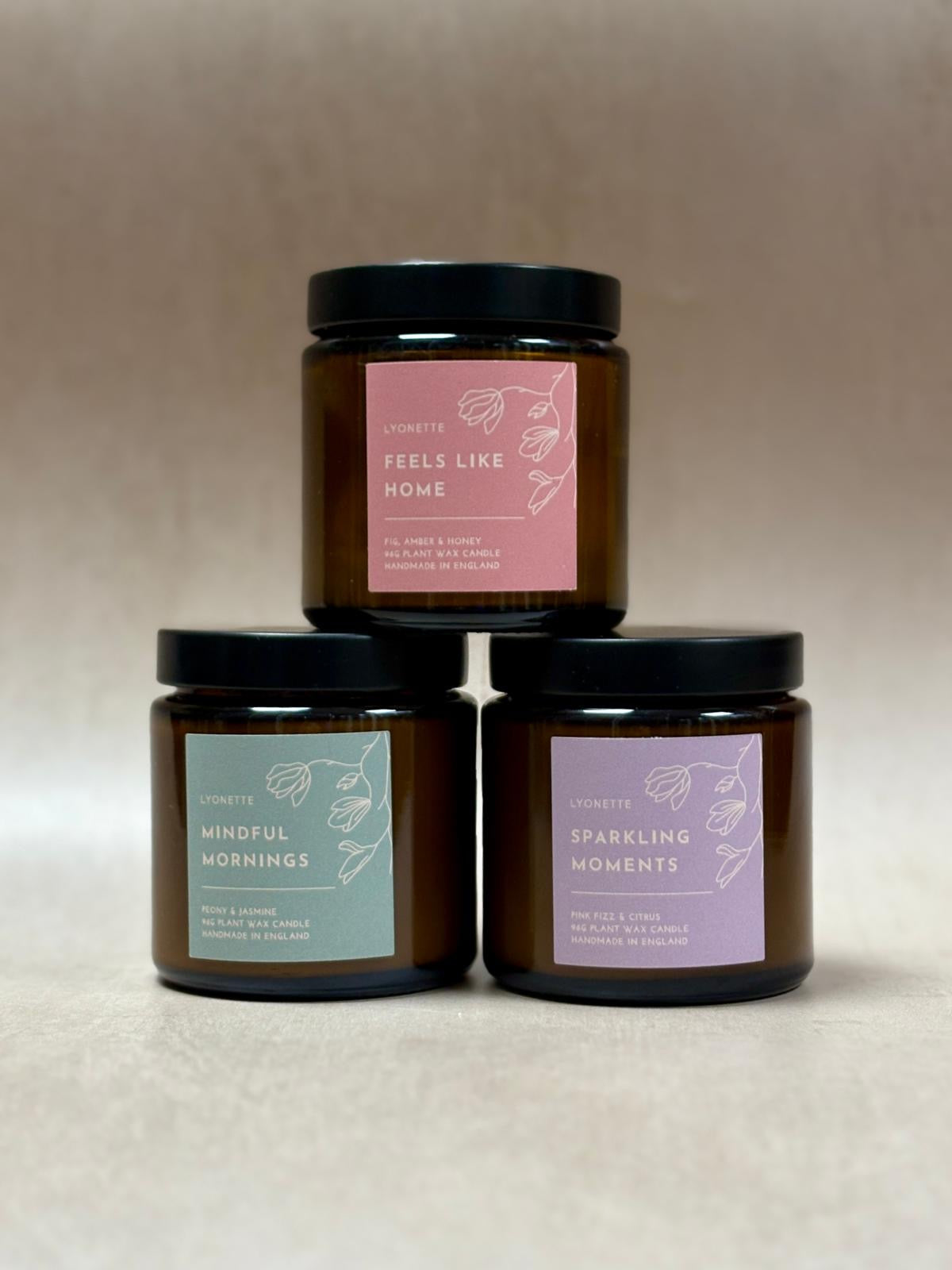 Peony and Jasmine "Mindful Mornings" Plant Wax Candle