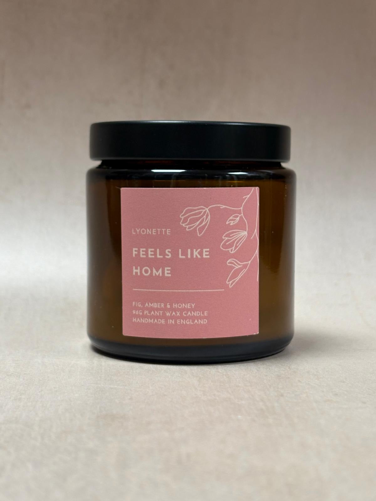Fig, Amber and Honey Plant Wax Candle "Feels Like Home"