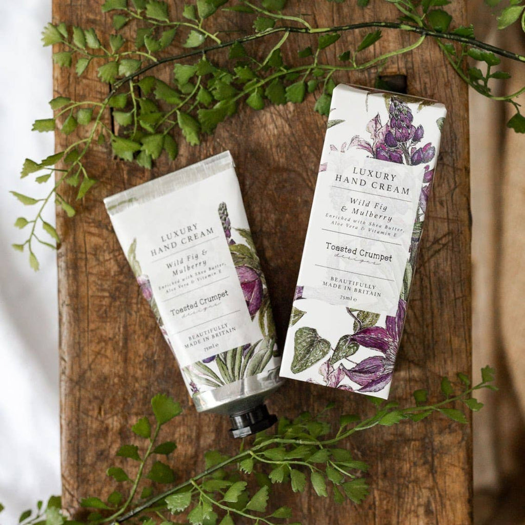 beautifully packaged hand cream by Toasted Crumpet