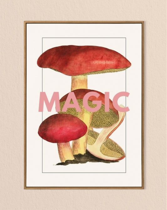 magic mushroom print - fun wall art
