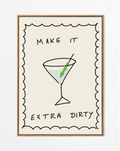 dirty martini with olives wall art