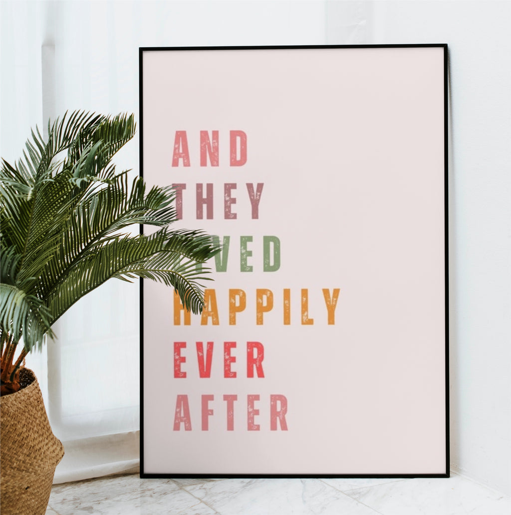 wall art - happy - love forever